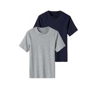 Bench Pack of 2 Short Sleeve T-Shirts Grey/navy