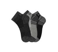 Bench Pack of 3 Ankle Socks Black / Grey / Anthracite
