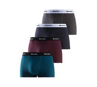 Bench Pack of 4 Logo Waistband Boxers Navy/bordeaux/petrol/anthracite