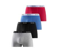 Bench Pack of 4 Logo Waistband Boxers Royal Blue/red/black/grey