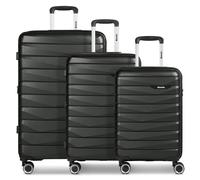 Bench Paris 4 wheels Suitcase set 3-piece with expansion pleat black