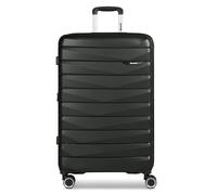 Bench Paris 4 wheels Trolley L 76 cm with expansion pleat black