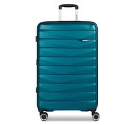 Bench Paris 4 wheels Trolley L 76 cm with expansion pleat petrol