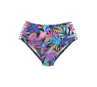 Bench 'Pitch' High Waist Bikini Briefs Black Floral