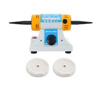Bench Polisher, 320W Adjustable Speed Polishing Machine Multi-Functional Bench Grinder Polisher, Polishing Grinding Machine Suitable for Amber, Beeswax, Metal, Wood, Plastic