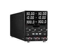 Bench Power Supply, DC Power Supply Adjustable Digit Display Dual Channel Lab Supplies Voltage Regulator Multiple Output(SPS3010-2KD(30V、10A))