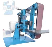 Bench Sander with 5 Sanding Belts,All-Steel Construction,Vertical/Horizontal Bidirectional Sanding,Speed Adjustable 50-6500 RPM,Linisher,Electric Mini Belt Sander 750w