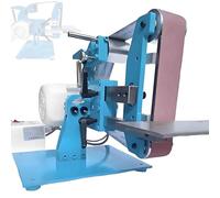 Bench Sander with 5 Sanding Belts, All-Steel Construction, Vertical/Horizontal Bidirectional Sanding, Speed Adjustable, Electric Belt Sander 750W