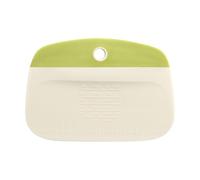 Bench Scraper for Baking - Flexible Multipurpose Food Dough Cutter | Pan Pot, Iron Skillet Scraper and Scrubber for Cleaning Grease, Kitchen Tool for Baking Preparation, Cooking, A