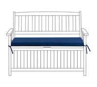 Bench Seat Pad Cushion SOVANA 108 x 45 cm Blue