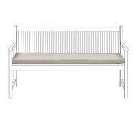 Bench Seat Pad Cushion VIVARA 152 x 54 cm Beige