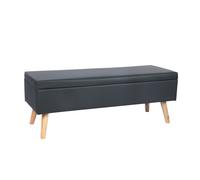 Relaxdays Faux leather storage bench