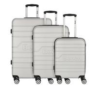 Bench Seattle 4 wheels Suitcase set 3-piece silver colored