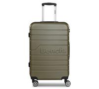 Bench Hard Luggage Suitcase Set 3 Pieces | Travel Trolleys Made of High-Quality Robust ABS Material | for Men and Women | 4 Double Wheels & TSA Lock | Seattle Series, Dark olive, Koffer M (69 cm