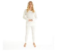 Bench Soffi Womens Pyjamas Set Loungewear Long Sleeve PJs with Bottoms - Winter White - 10