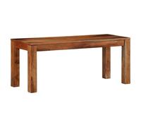 Bench Solid Acacia Wood Honey-Coloured 110cm Indoor/Outdoor Classic Sturdy Seat