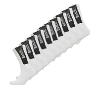 Bench Sopranoten Men's 10Pack Crew Socks Men's Trainers, Size 11-14 In White