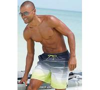 Bench Stripe Gradient Swimshorts Grey / Yellow