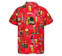 Bench T Shirts Men,Hawaiian Shirts for Men Short Sleeve Summer Hawaiian Lapel Shirts Men's Spring Summer Fashion Casual Majestic Rooster Turkey Print Party