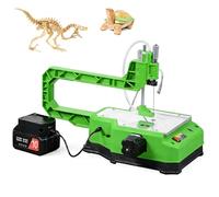 Bench-Top Scroll Saw, LED Light & Dust Port, 6-7 Speed for Woodworking, Portable Desktop Jigsaw for Precision Curved & Straight Cuts