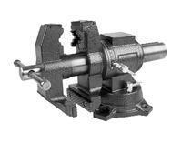 Bench Vise 4 Inch, Double Swivel Jaw, Universal Work Tool for Workshop and DIY Projects