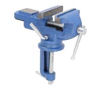 Bench Vise Heavy Duty 80mm Jaw, High Hardness C45 Steel Forging, 360 Degree Rotation Clamp, Powerful Anti Slip Clamping for Woodworking and Application
