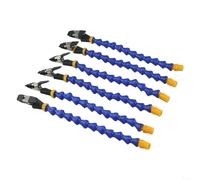 Bench Vise Table Clamp with Flexible Arms and Heat Resistant Silicon Clips for PCB Soldering and Welding with Aluminum Alloy Base and Mounting Holes (6 arm)
