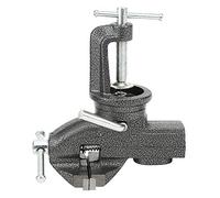 Bench Vise Table Vise, Cast Iron Vice Bench 80mm 360 Degrees Rotating Universal Clamp Home Vise Clamp-On Vise, Work Bench Vise for Metalworking, Woodworking, Cutting Conduit, Drilling