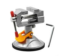 Bench Vise with Elastic Jaws and Suction Mount for Holding Small Hobby Parts Including Jewelry and Electronic Components (Without Screws)