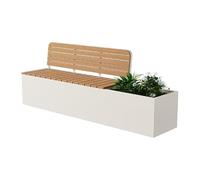 Bench with Planter Box Terrace Bench With Flower Box Suitable for Outdoor Parks(Medium)