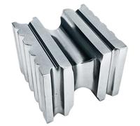 BENCH WIZARD 2.5" Steel Swage Block | 2.5" X 2.5" X 2" Block | 6 Sides Bending & Reshaping | Grooves Include Triangular, Semi-Circular, and Rectangular Shapes | Great for Forming Soft Metals