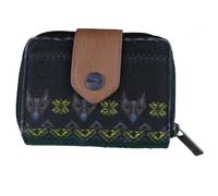 Bench Womens Black Lovelock Bramhall Card Wallet Coin Purse Aztec Dogs NWT