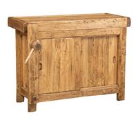 Bench Work Solid Wood Linden Country Natural Cooking Clamp Island 119x63x90