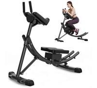 Bench workout AB Workout Machine, abdominal bench Exerciser with Counter, Household Foldable Abdominal Training Device, Roller Coaster For Practicing Muscles, Unisex Sports Equipment black