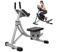 Bench workout AB Workout Machine, abdominal bench Exerciser with Counter, Household Foldable Abdominal Training Device, Roller Coaster For Practicing Muscles, Unisex Sports Equipment gray