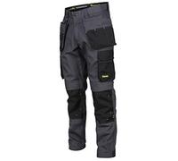 Bench Workwear Dallas Holster Pocket Trouser - 34R Grey/Black