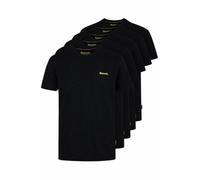 Bench Workwear Mens 5 Pack T-Shirts Black Cotton Work Tee Bundle Durable Everyday Workwear