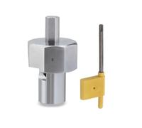 Benches Dog Hole Chamfer Reamer Tool Stainless Steel 19mm/20mm Holes 9mm Hexagon Shank Woodworking Shaping Trimmers Woodworking