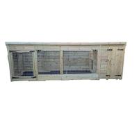 Benchmark 12 x 4ft Dog Kennel & Animal House with Pent Roof - Durable, DIY Assembly, Weatherproof