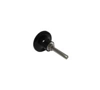 Benchmark Abrasives 2" R-Type Rubber Mandrel - 1 Piece, Coated, 180 Grit, Compatible with Angle Grinder
