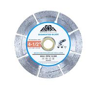 Benchmark Abrasives 4-1/2" Segmented Diamond Blade with Steel Core, Saw Blades for Angle Grinder, Cutting Brick Ceramic Tile Granite Concrete Marble