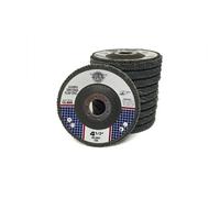 Benchmark Abrasives 4-1/2" x 7/8" Premium High-Density Jumbo Zirconia Type 29 Flap Discs for Sanding, Stock and Rust Removal, Finishing, Grinding, Deburring (100 Pack) - 80 Grit