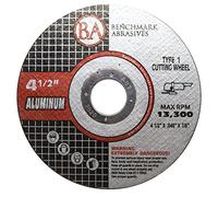 Benchmark Abrasives Grinder Cut Off Wheels 4 1/2 Inch Aluminum Oxide Thin Type 1 Angle Grinder Cutting Disc for Aluminum, Copper - with 7/8" Arbor Hole, Fast Grinder Cutting Wheel - 25 Pack