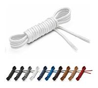 Benchmark Basics Dress Shoe Laces - 1/16" (1.5mm) Round Waxed Cotton Shoelaces - Choice of Color & Length - 30", 33" or 36", White, 76.20 cm