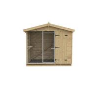Benchmark Kennels Benchmark Cattery With Apex Roof Single 12X4Ft Premium Wood Range