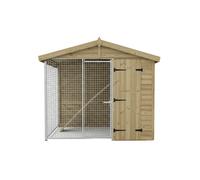 Benchmark Kennels Benchmark Cattery With Apex Roof Single 8X4Ft Premium Wood Range