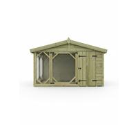 Benchmark Kennels Single Classic Wooden Dog Kennel - 8 x 4ft