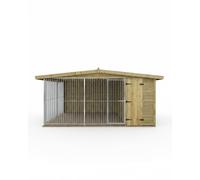 Benchmark Apex Roof Single Dog Kennel 4 x 10ft
