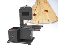 Benchtop Bandsaw, 800W Wood Cutting Machine with 90mm Throat, Adjustable Metal Plate Table 0-45° Tilt, Cuts and Foam, Compact Workshop 1750 RPM