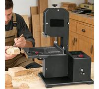 Benchtop Bandsaw for Wood and Acrylic, 70mm Cutting Depth, 90mm Throat for Curves and Straight Cuts, Ideal for DIY Woodworking Projects, Lightweight 8.5kg